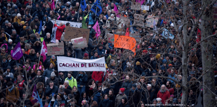 Протесты. BENJAMIN GIRETTE POUR « LE MONDE »