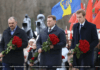 В Хатыни Александр Лукашенко был вместе с сыновьями. Фото с сайта https://president.gov.by