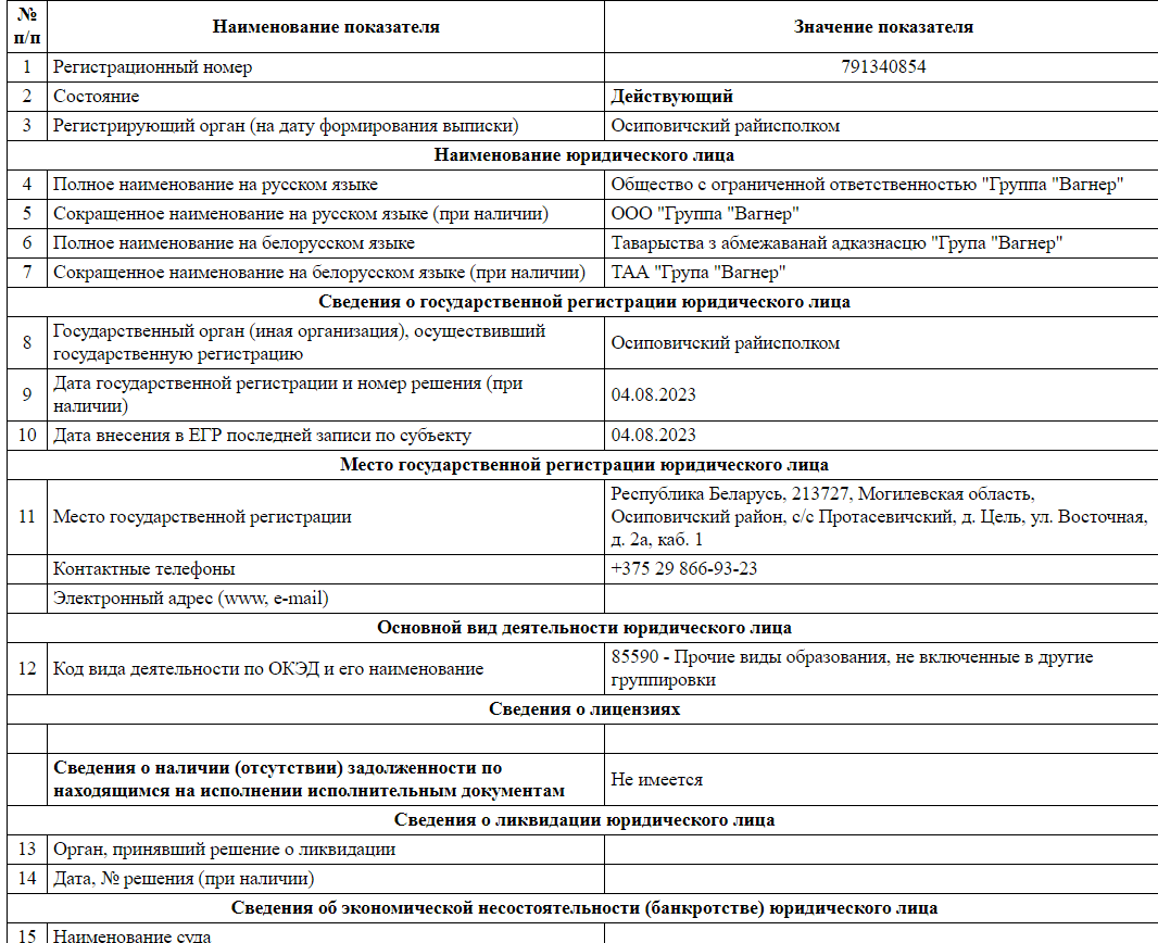 «Вагнер» займется образованием