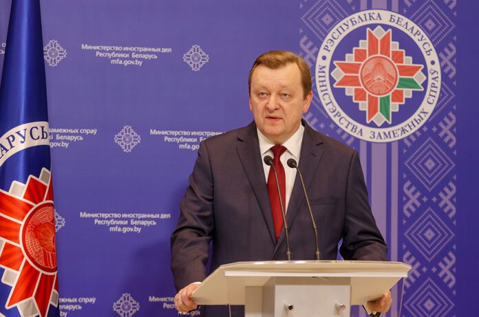 Глава МИД Беларуси исключил участие республики в российской специальной военной операции на Украине Глава МИД Беларуси исключил участие республики в российской специальной военной операции на Украине