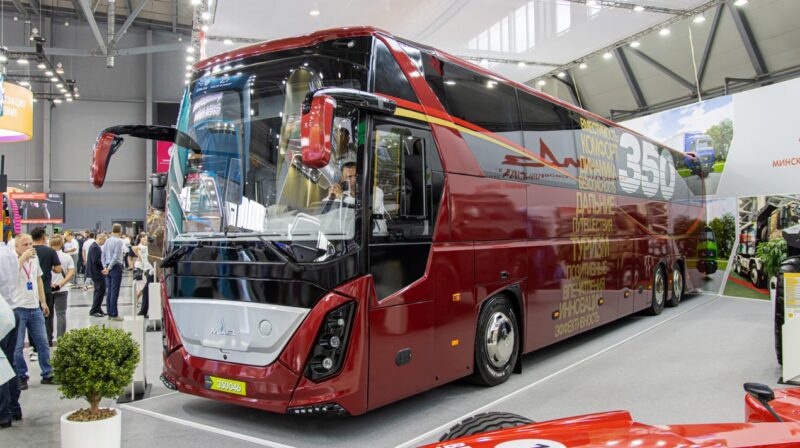 МАЗ представил новейший междугородний автобус МАЗ 350 на выставке в Минске!
