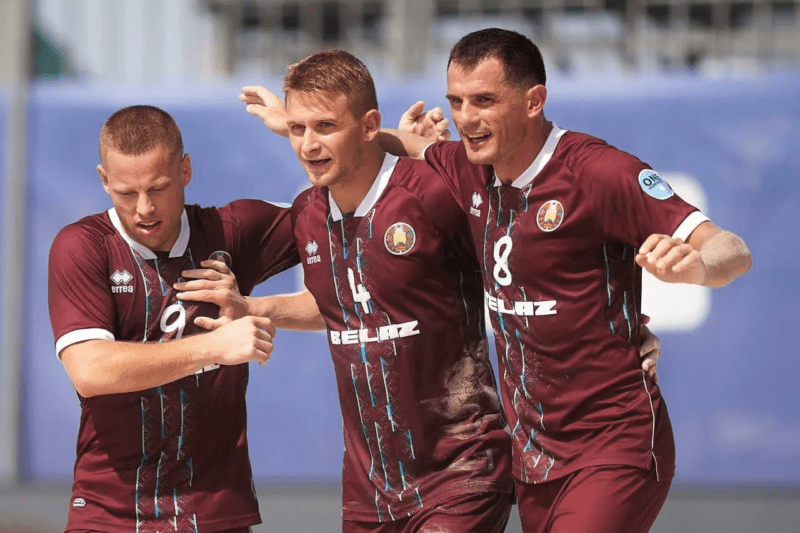 Сборная Беларуси по пляжному футболу одержала очередную победу