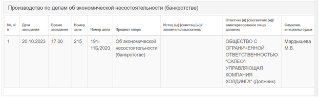 Александр Шакутин банкротит «Салео»