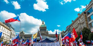 Антиправительственный митинг начался в Праге: Чехия против правительства